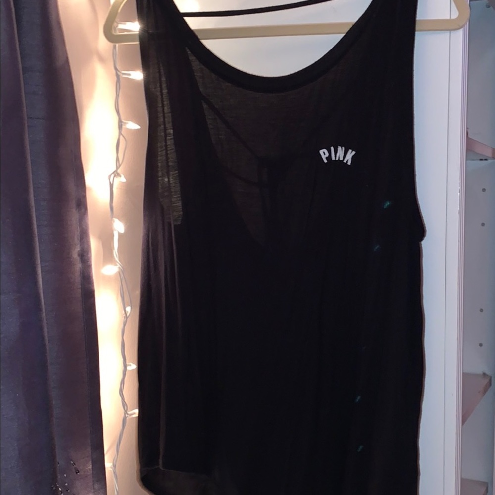 VS Pink super soft cross back tank top!